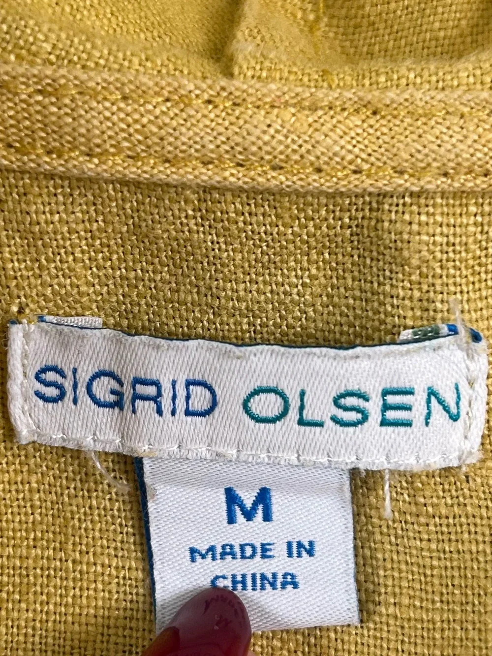Sigrid Olsen linen nonsmoking early